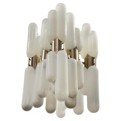 Carlo Nason Torpedo Mazzega Chandelier 16 lights 1960's Rare Vintage Design