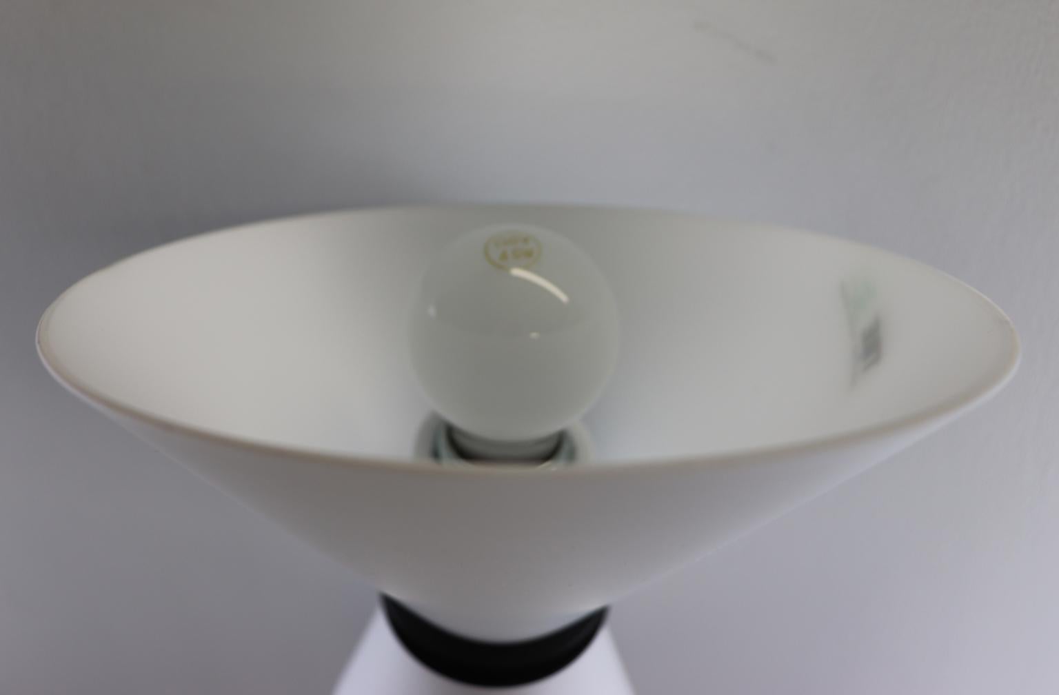 Carlo Nason Wall Lamp Murano Hand Blown Double Glass Diffuser Satin White For Sale 4