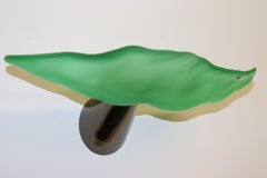 Carlo Nason Wall Light Murano Hand Cast Glass Green Diffuser
