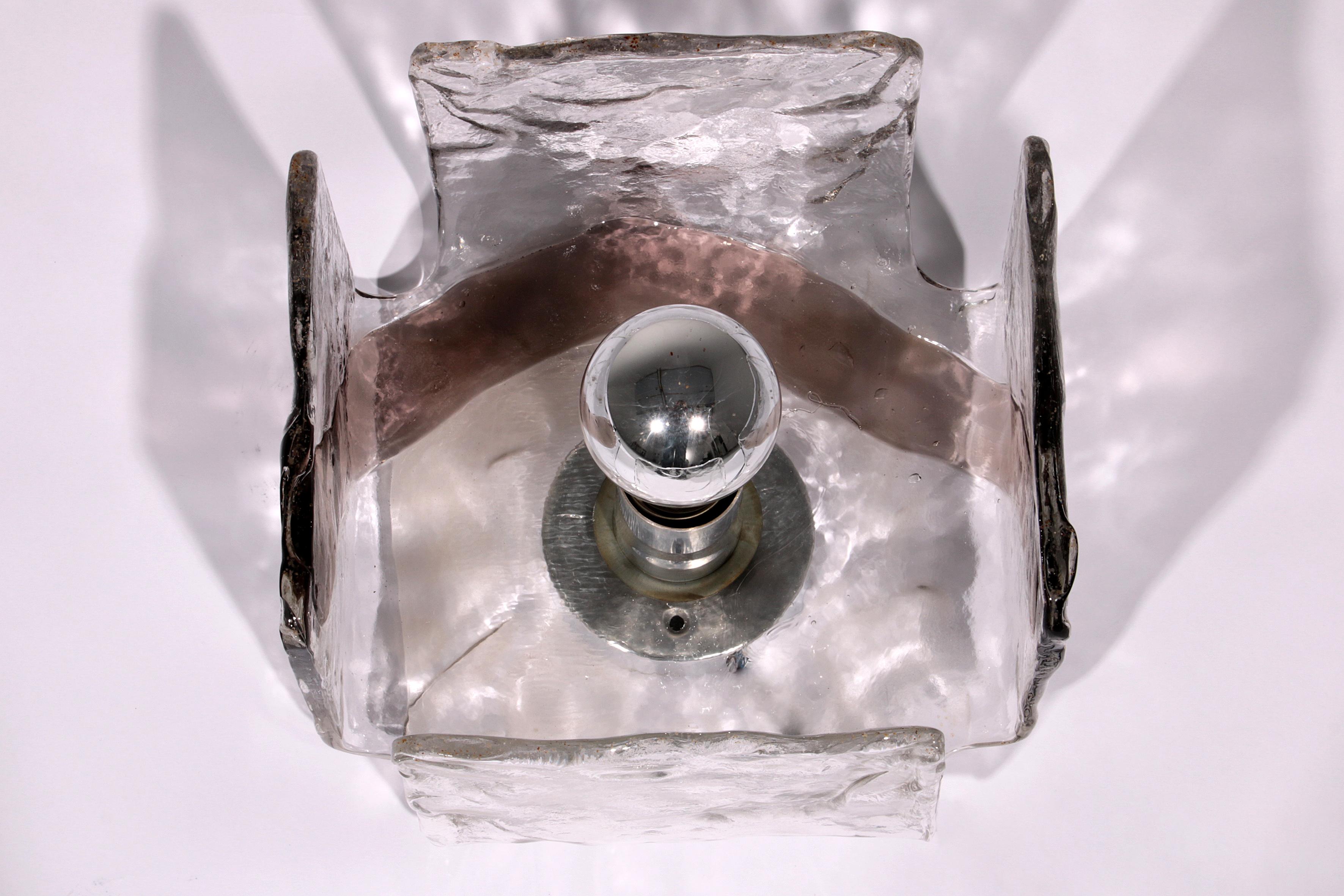 Carlo Nason wallamp from Muranoglass for Kalmar 1960 Austria For Sale 3