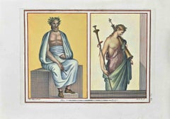 Ancient Roman Decorations - Etching Carlo Nolli - 18th Century