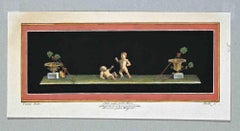Ancient Roman Fresco - Original Etching by Carlo Nolli - 18th Century