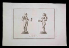 Ancient Roman Statue - Etching by Carlo Nolli - 18th Century