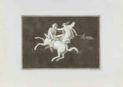 «El centauro y la ménade» - Grabado de Carlo Nolli - Siglo XVIII