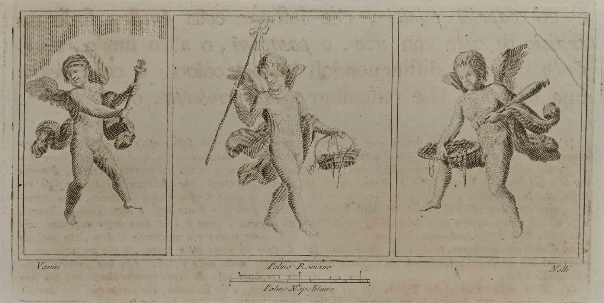cupid etching