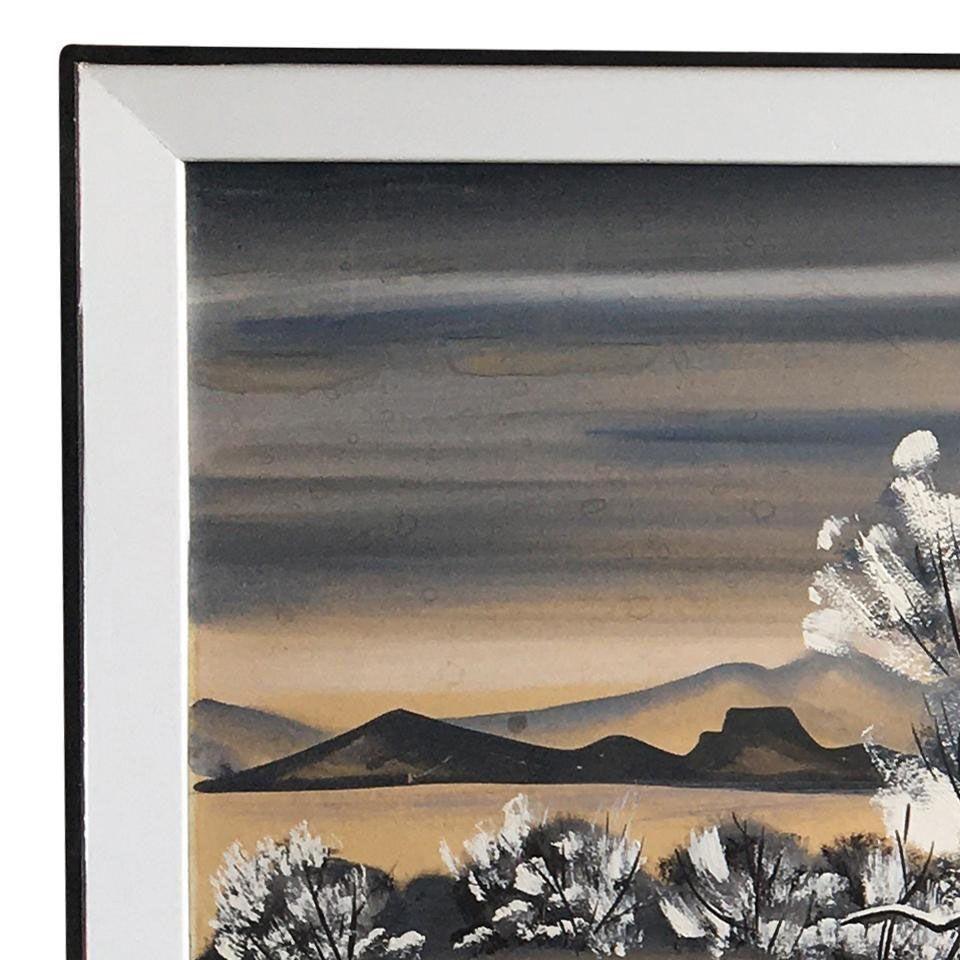 Mid-Century Modern Carlo of Hollywood Arizona Desert Midcentury Painting For Sale