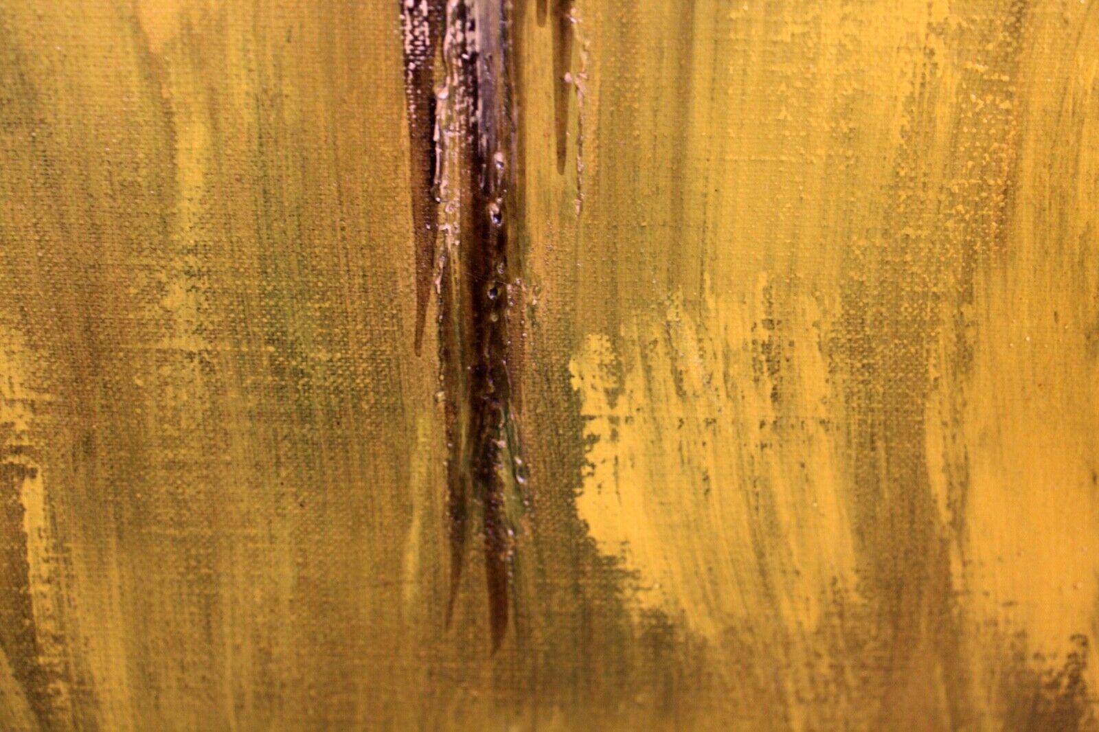 Mid-20th Century Carlo of Hollywood Sound Waves Signed Oil Painting on Canvas Brutalist, 1960s