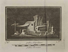 Ancient Roman Monuments - Etching - 18th Century
