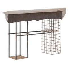 Carlo Pagliano one-off metal console table Italy, 1978