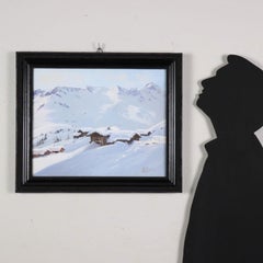 Snowy alpine landscape, 19th-20th century