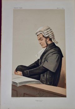 Vanity Fair Caricature du 19e siècle, Sir Henry James, Statesman par Pellegrini (Ape)