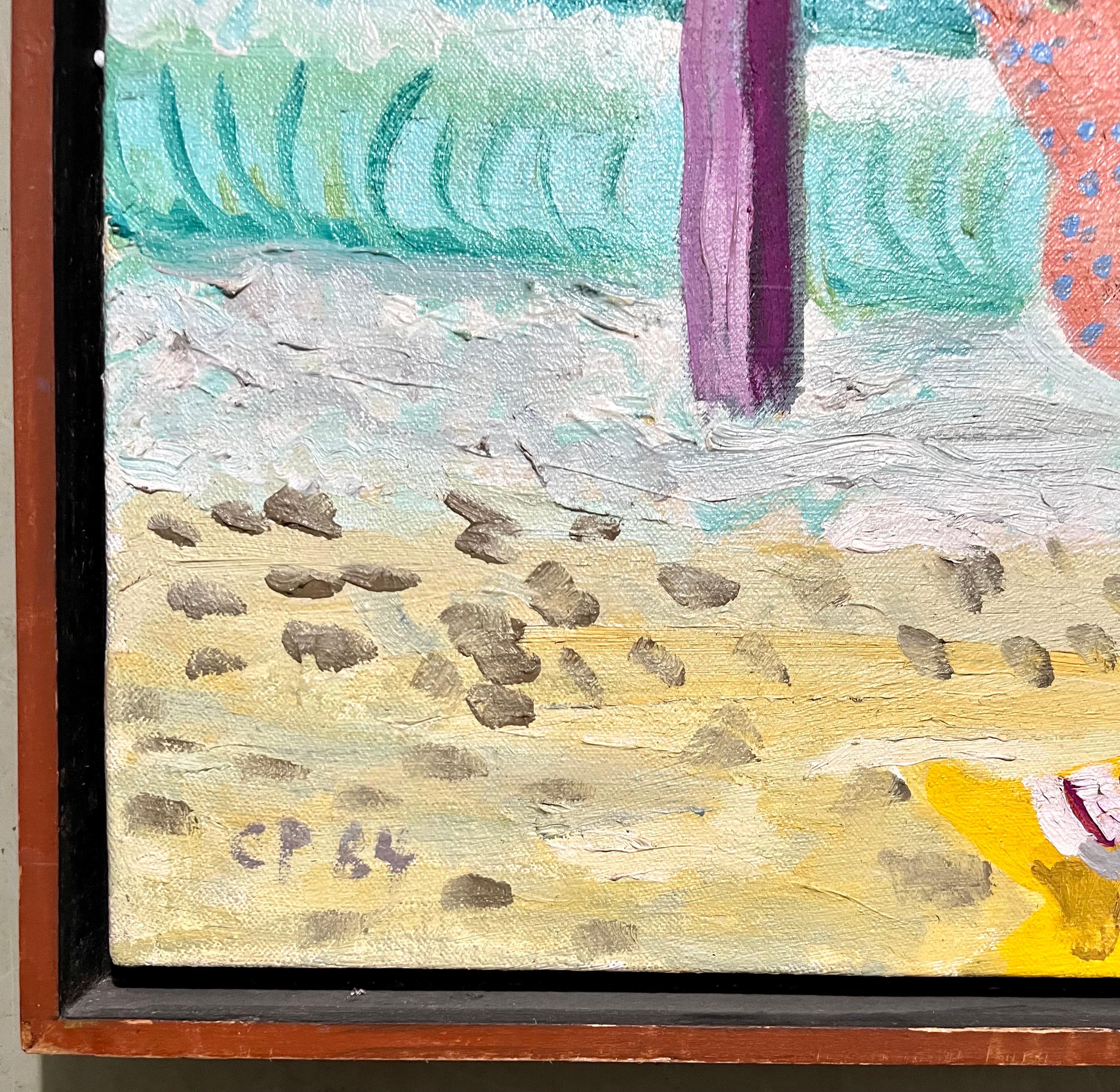 Figurative Expressionist Bold Pop Art Ölgemälde Self-Portrait Carlo Pittore im Angebot 3