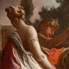 17th-18th Century By Carlo Preda Solomon Sacrificing to the Idols Oil on Canvas