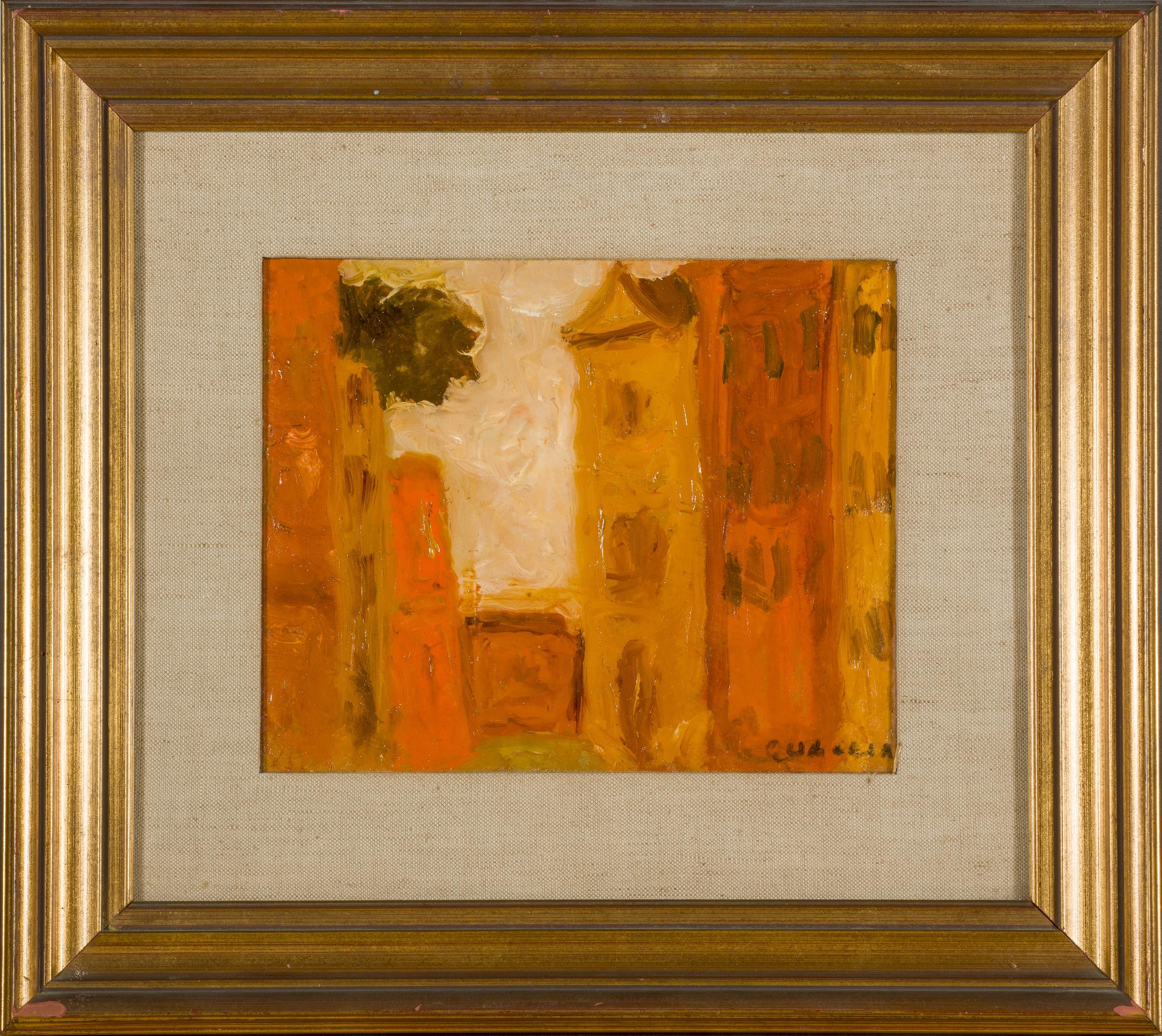 1950s Italian Signed Landscape Painting