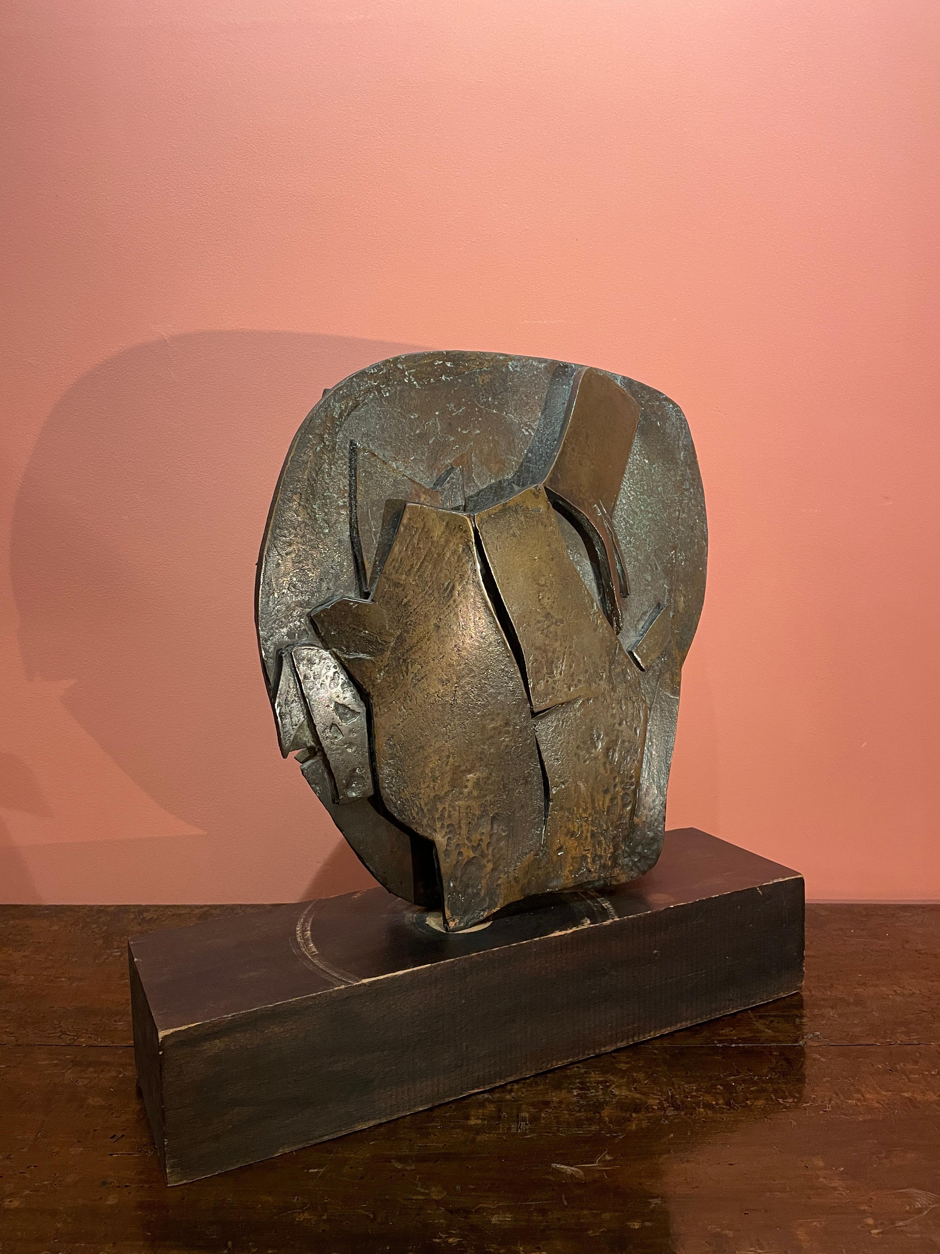 Patinated Carlo Ramous, Abstract Composition For Sale