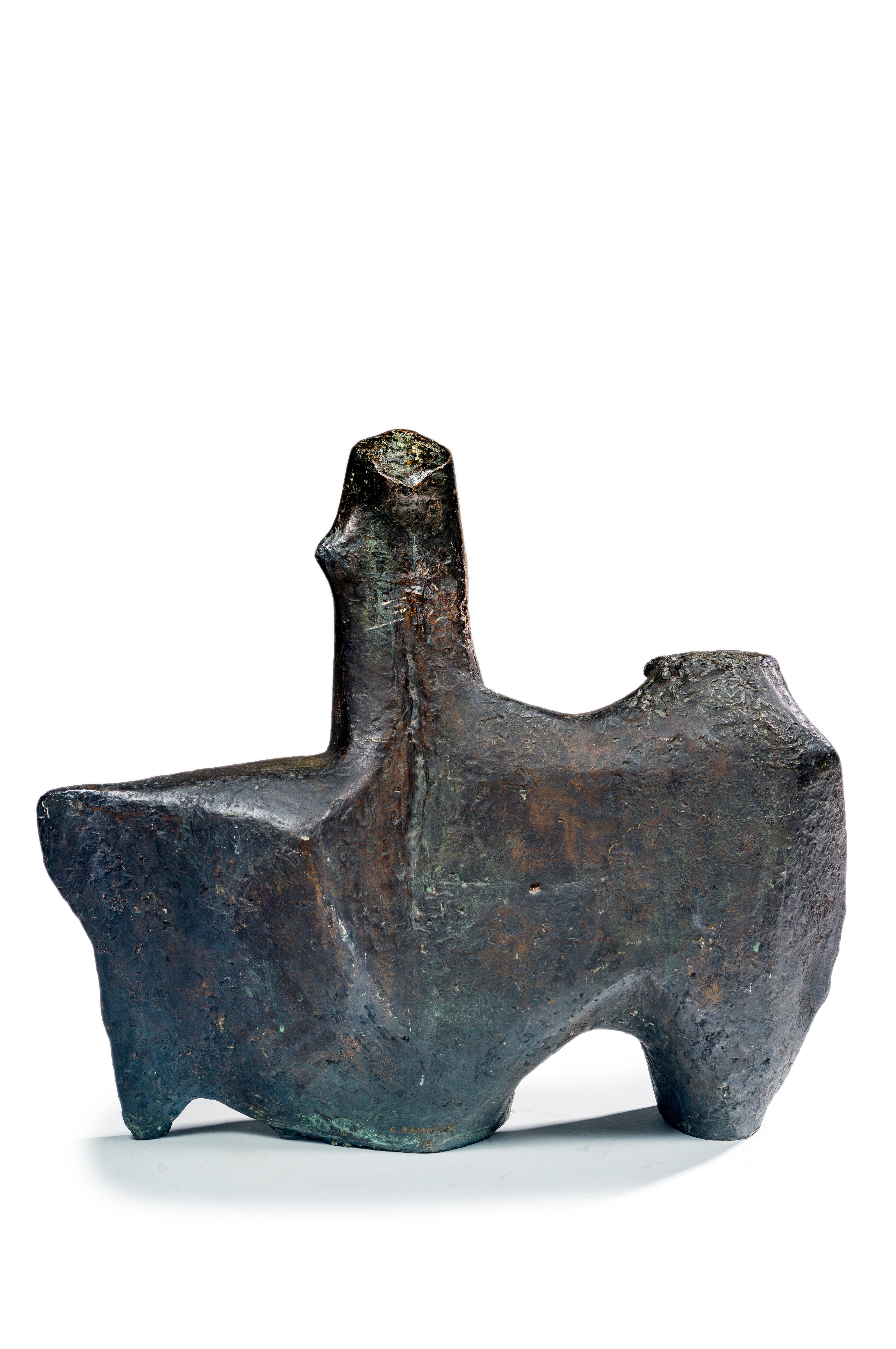 20th Century Carlo Ramous, Bronze Sculpture For Sale
