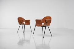 Carlo Ratti Arm Chairs for Legni Curvati, Italy, 1950