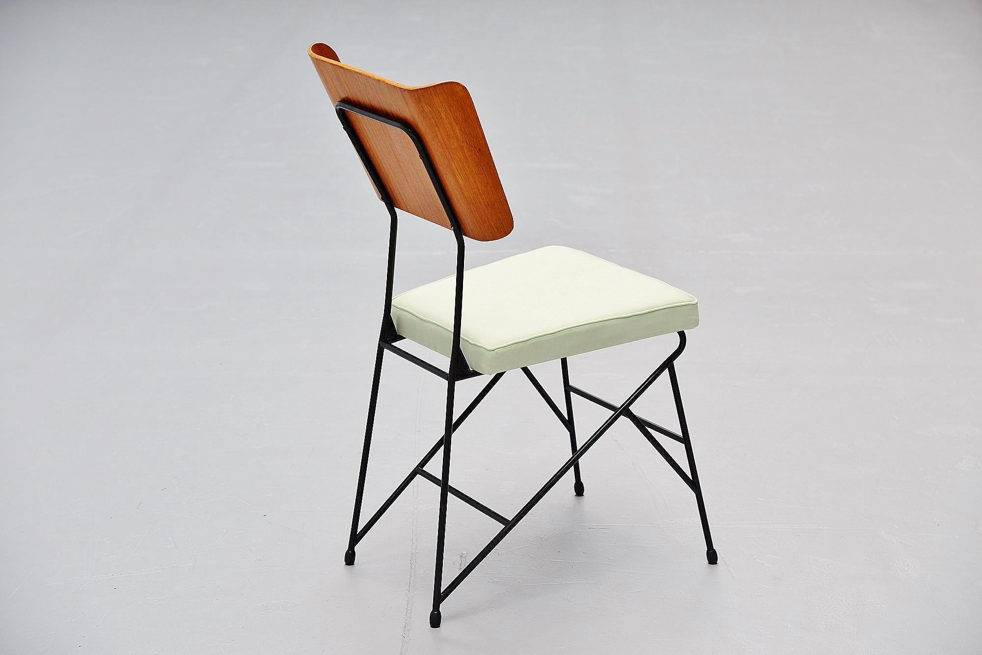 Carlo Ratti Dining Chairs for Legni Curva, Italy, 1950 In Good Condition In Etten-Leur, NL