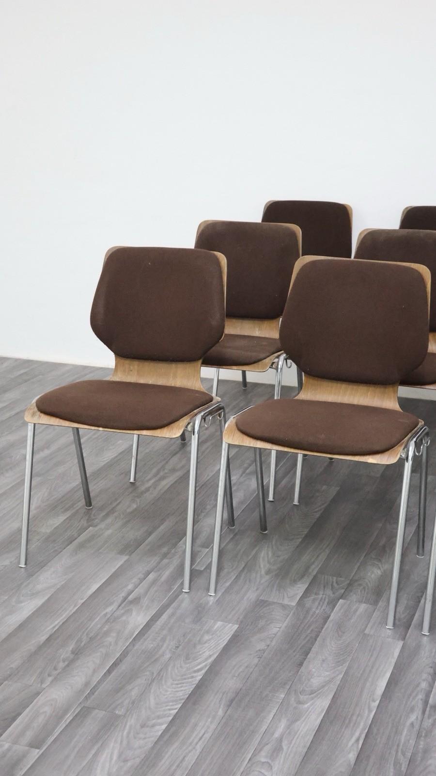 Bureau de style Carlo Ratti 12 chaises Design moderne 1970 en vente 13