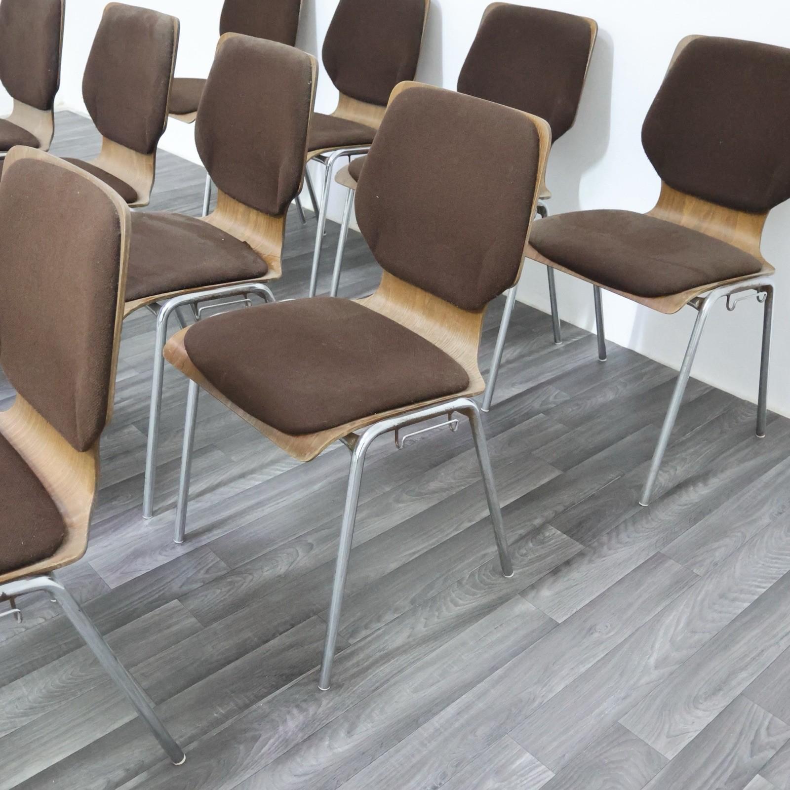 Bureau de style Carlo Ratti 12 chaises Design moderne 1970 Bon état - En vente à Taranto, IT