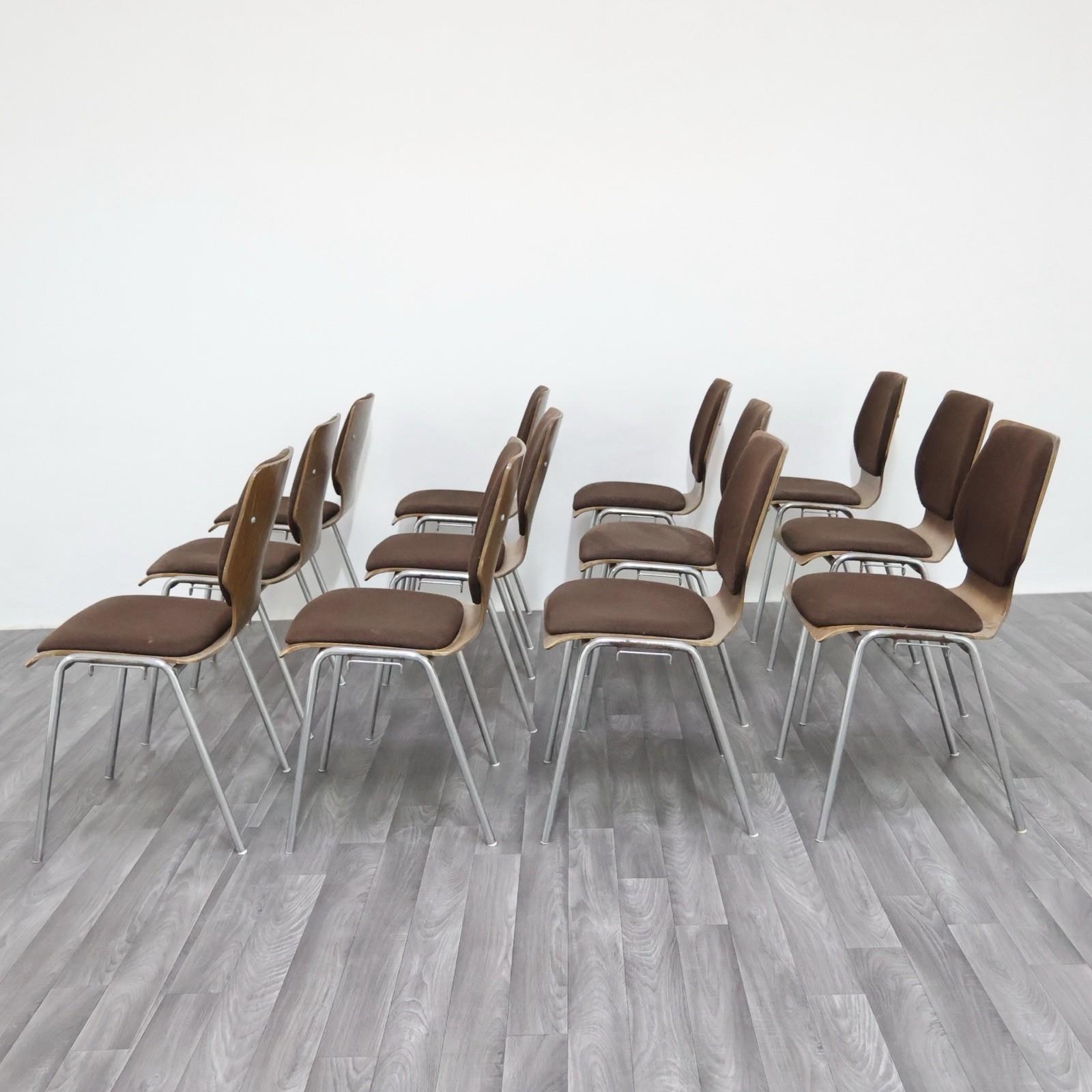 Late 20th Century Bureau de style Carlo Ratti 12 chaises Design moderne 1970 en vente