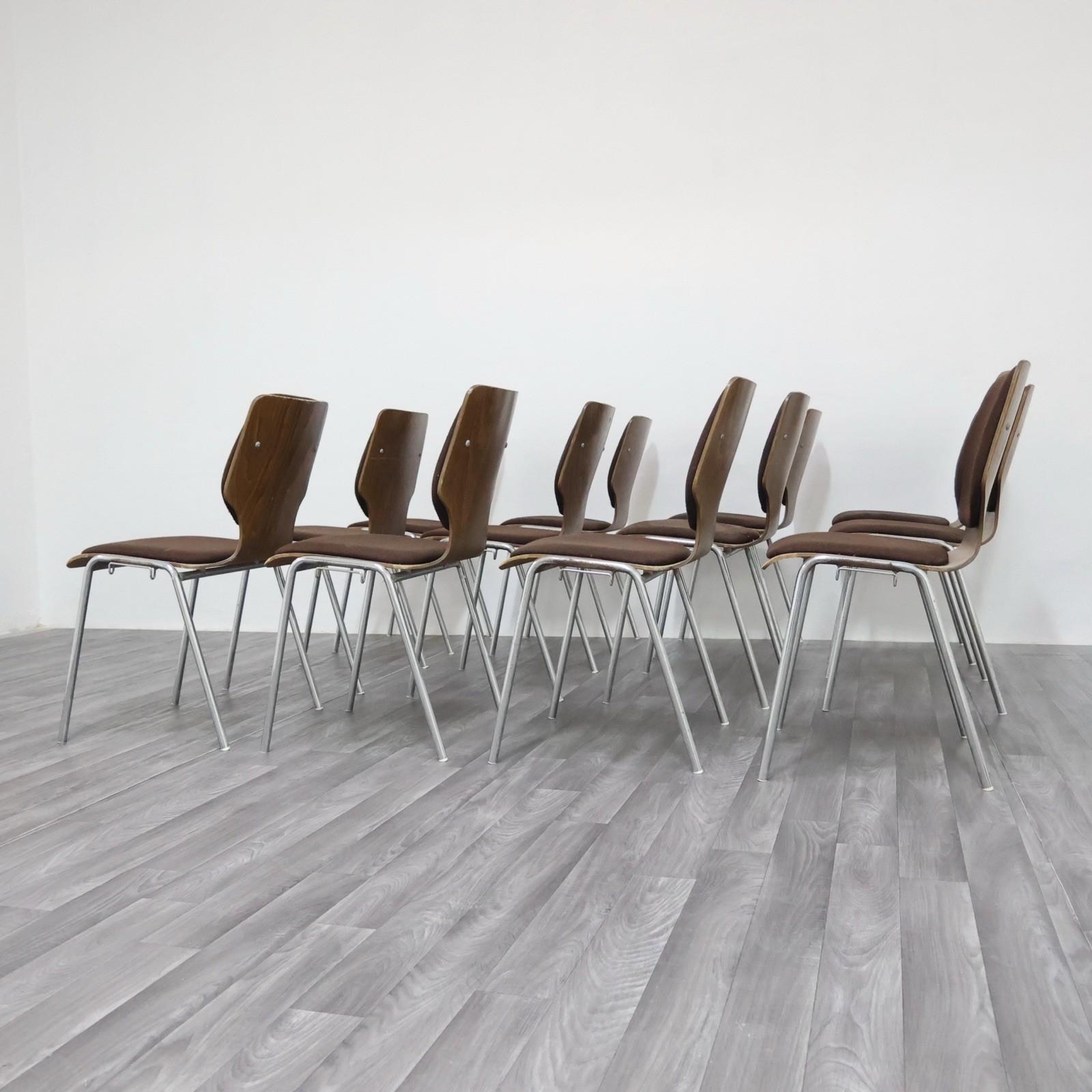 Bureau de style Carlo Ratti 12 chaises Design moderne 1970 en vente 2