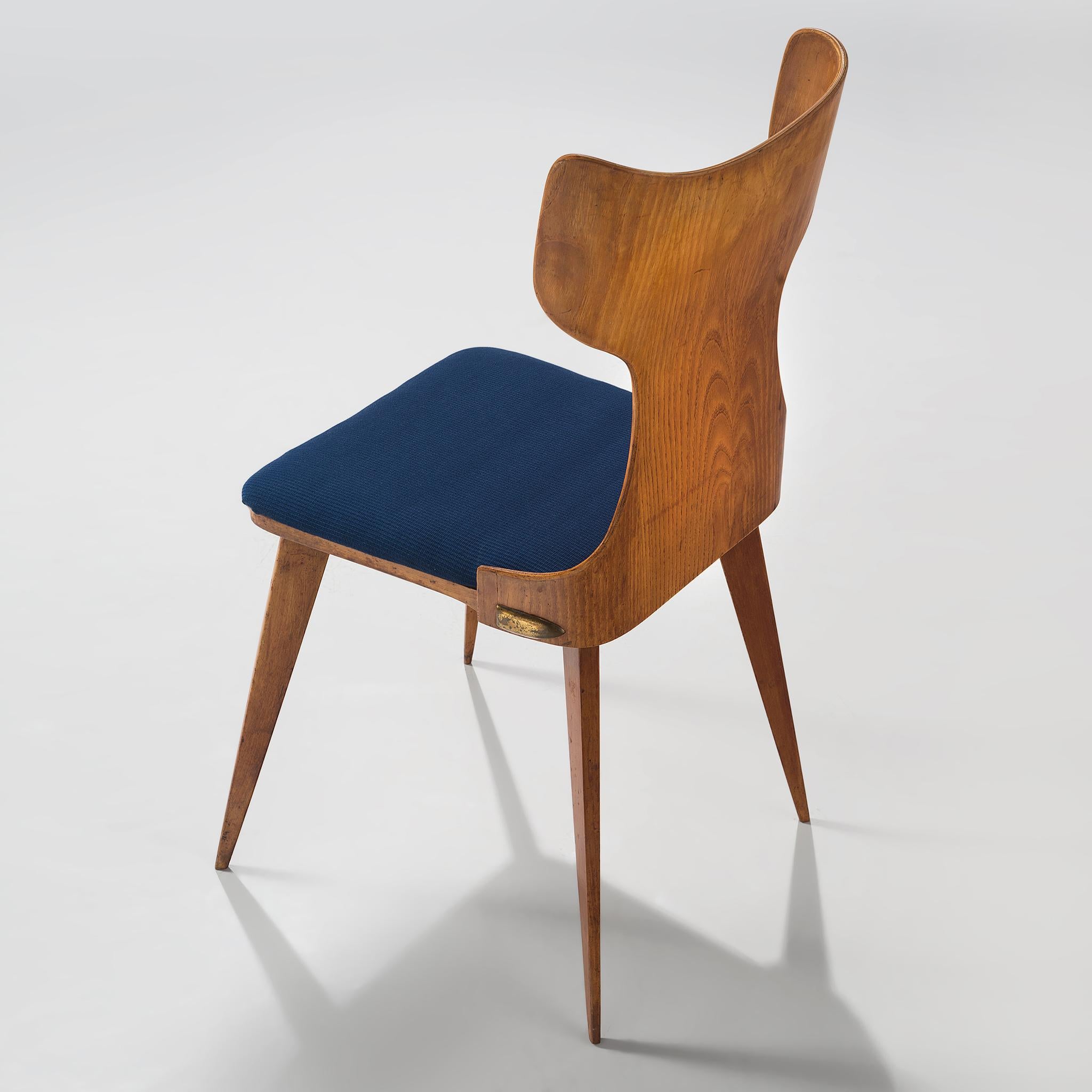 Mid-20th Century Carlo Ratti Wingback Dining Chairs