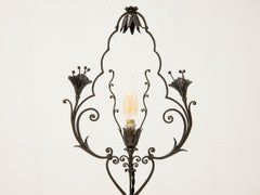 Carlo Rizzarda - Table lamp in wrought iron - circa 1920