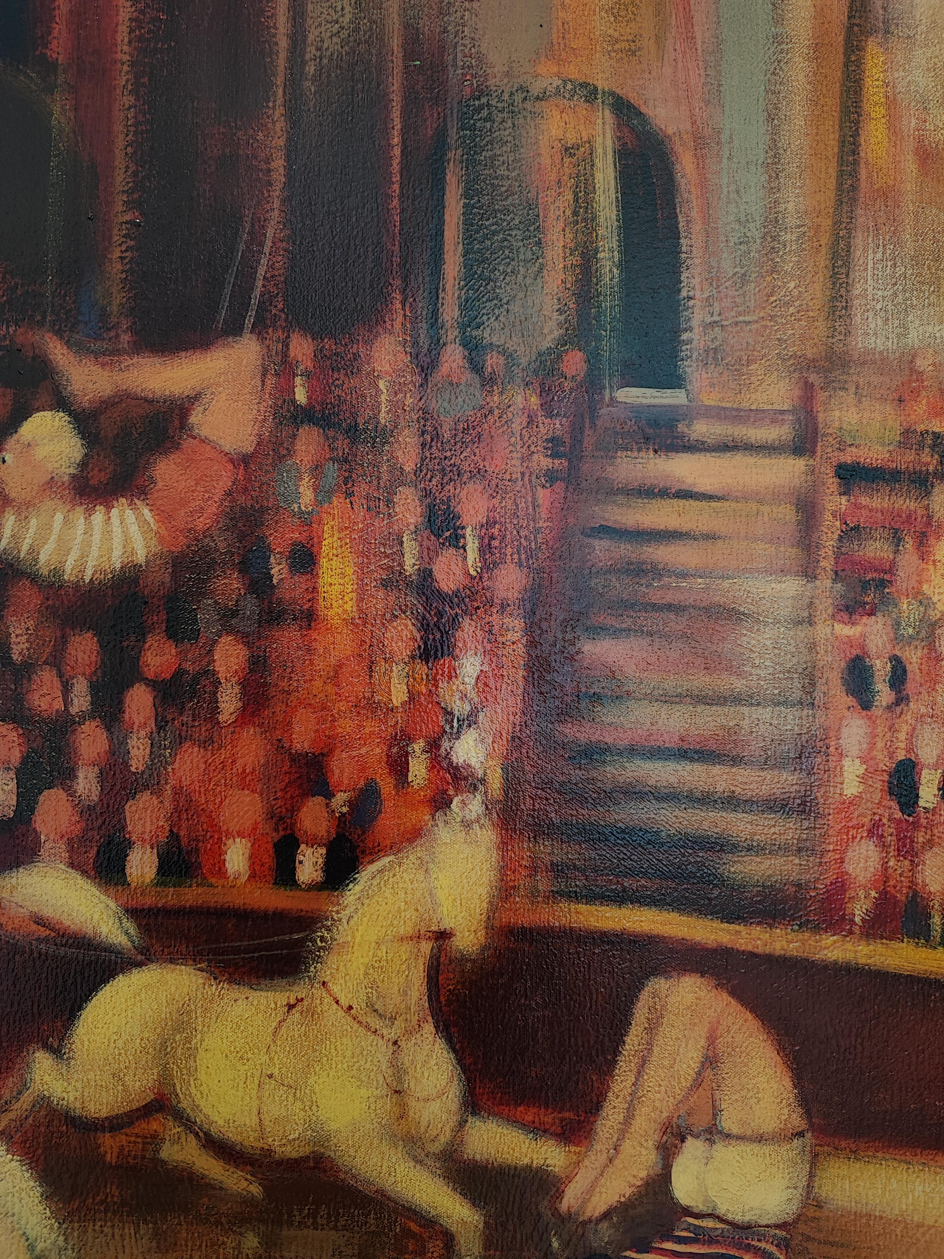 Circo - Animal Painting Marrone di Carlo Roselli