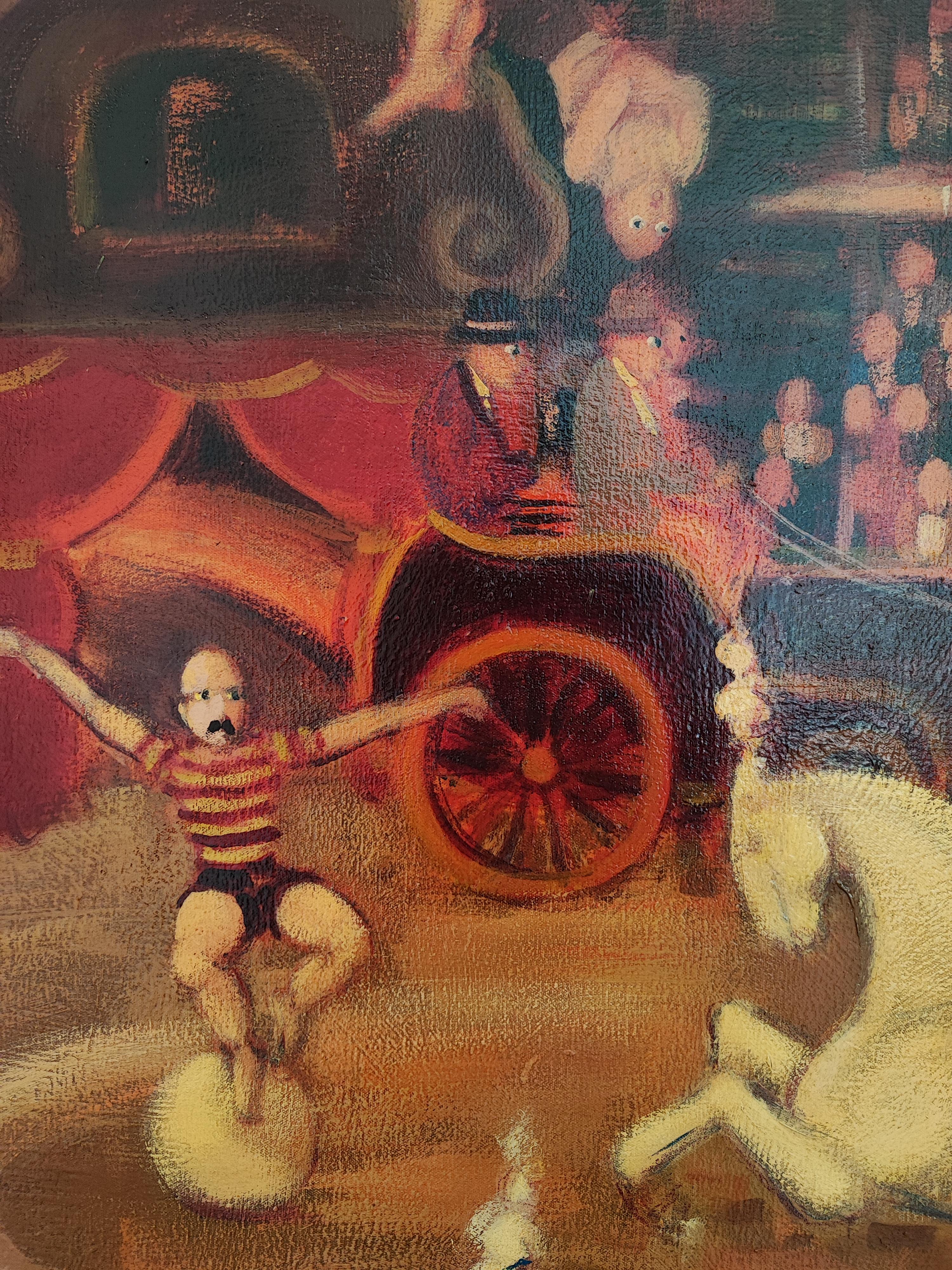 Circus - Italian School Painting by Carlo Roselli