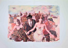 Urban Landscape - Screen Print by Carlo Roselli - 1980s