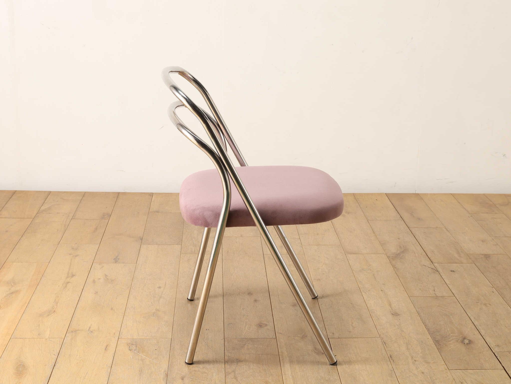 Carlo Santi For Zanotta Metal Chair 1970's For Sale 6