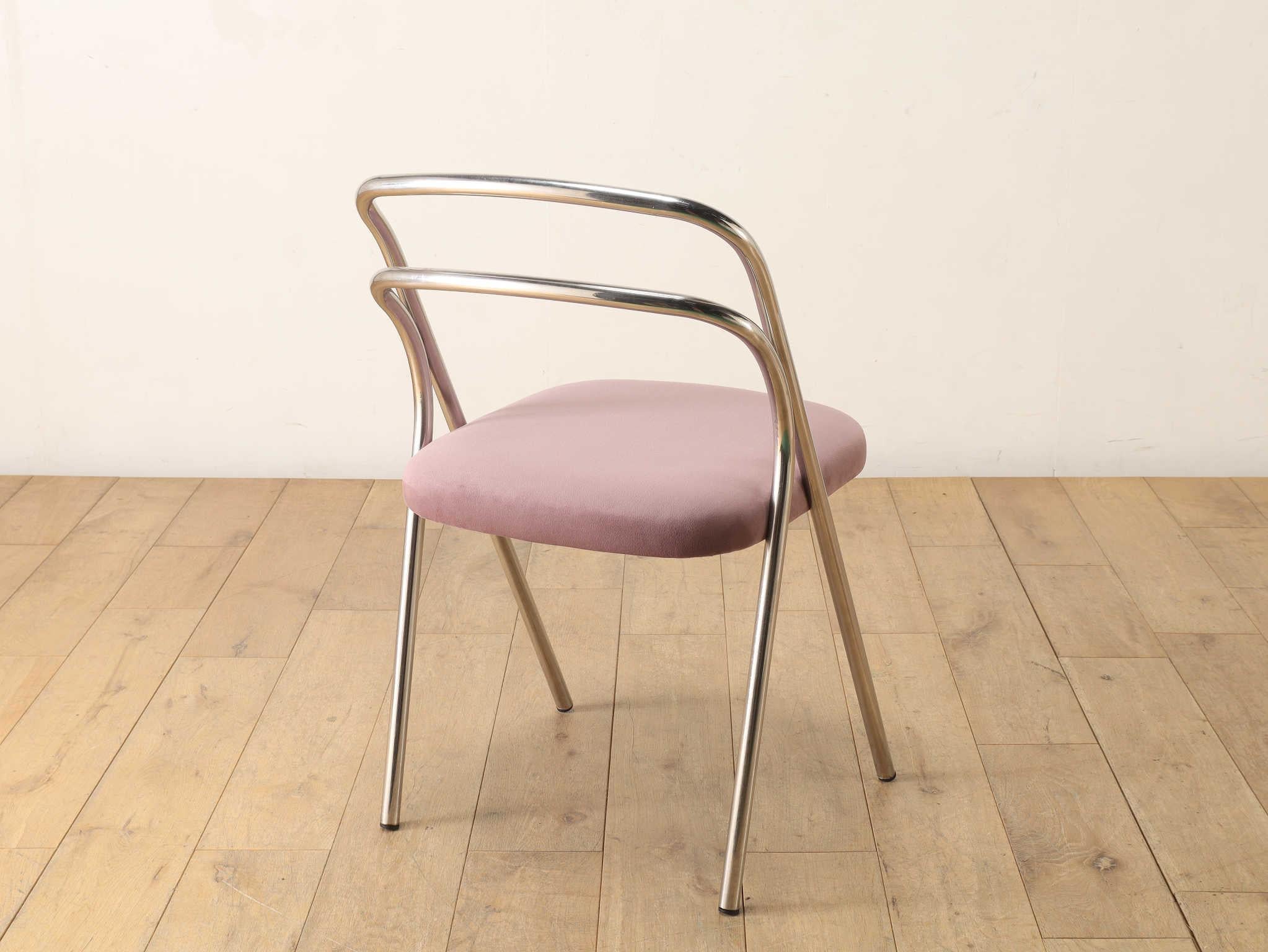 Carlo Santi For Zanotta Metal Chair 1970's For Sale 7