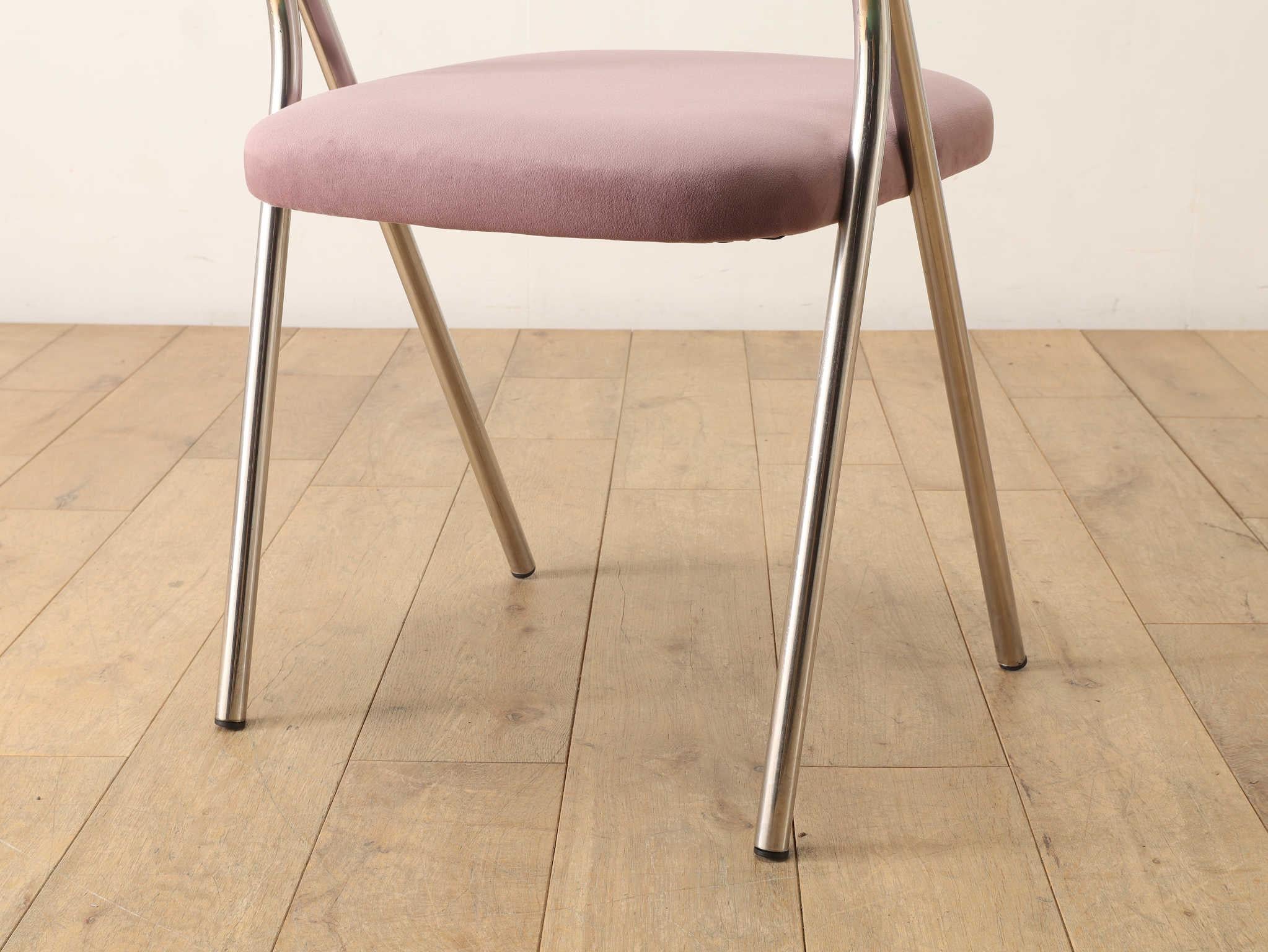 Carlo Santi For Zanotta Metal Chair 1970's For Sale 9