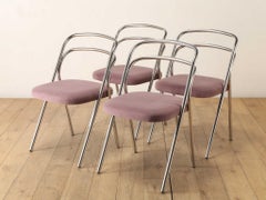 Sedia in metallo I Santi Carlo per Zanotta, anni '70