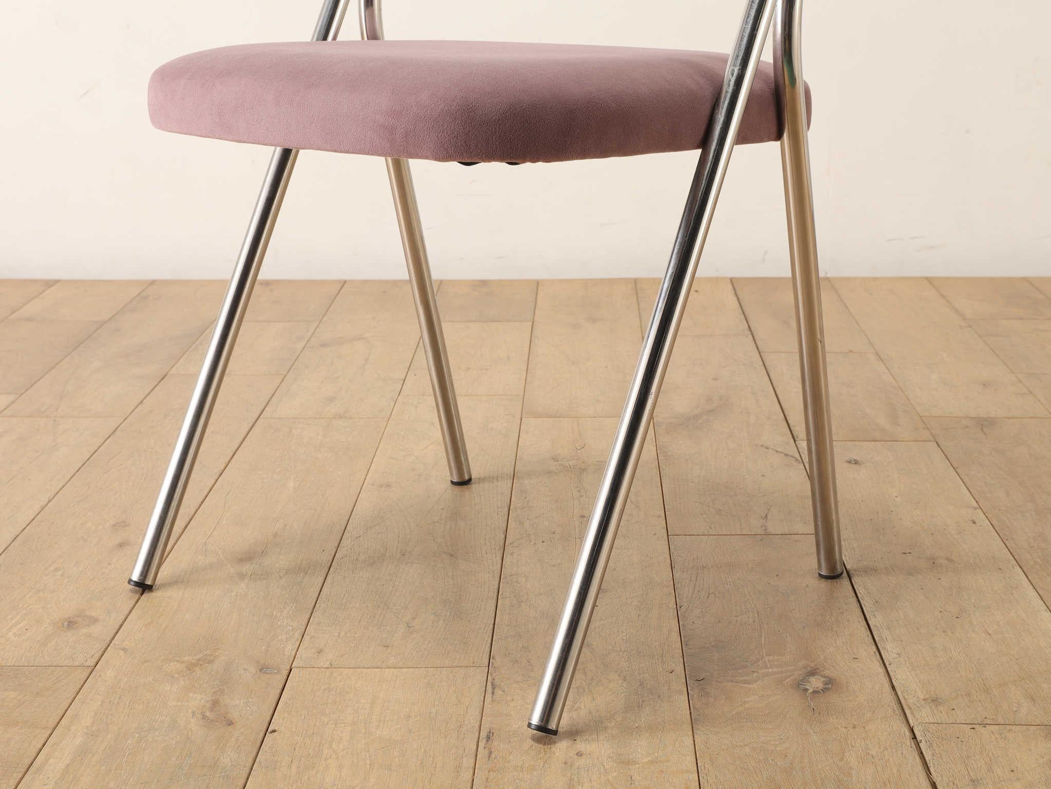 Late 20th Century Carlo Santi For Zanotta Metal Chair 1970's For Sale