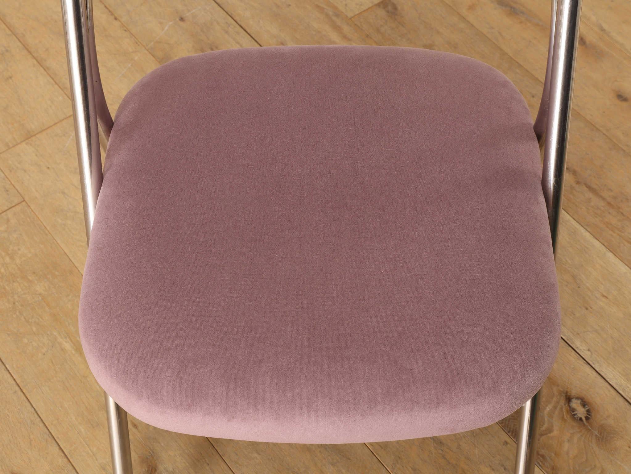 Carlo Santi For Zanotta Metal Chair 1970's For Sale 1