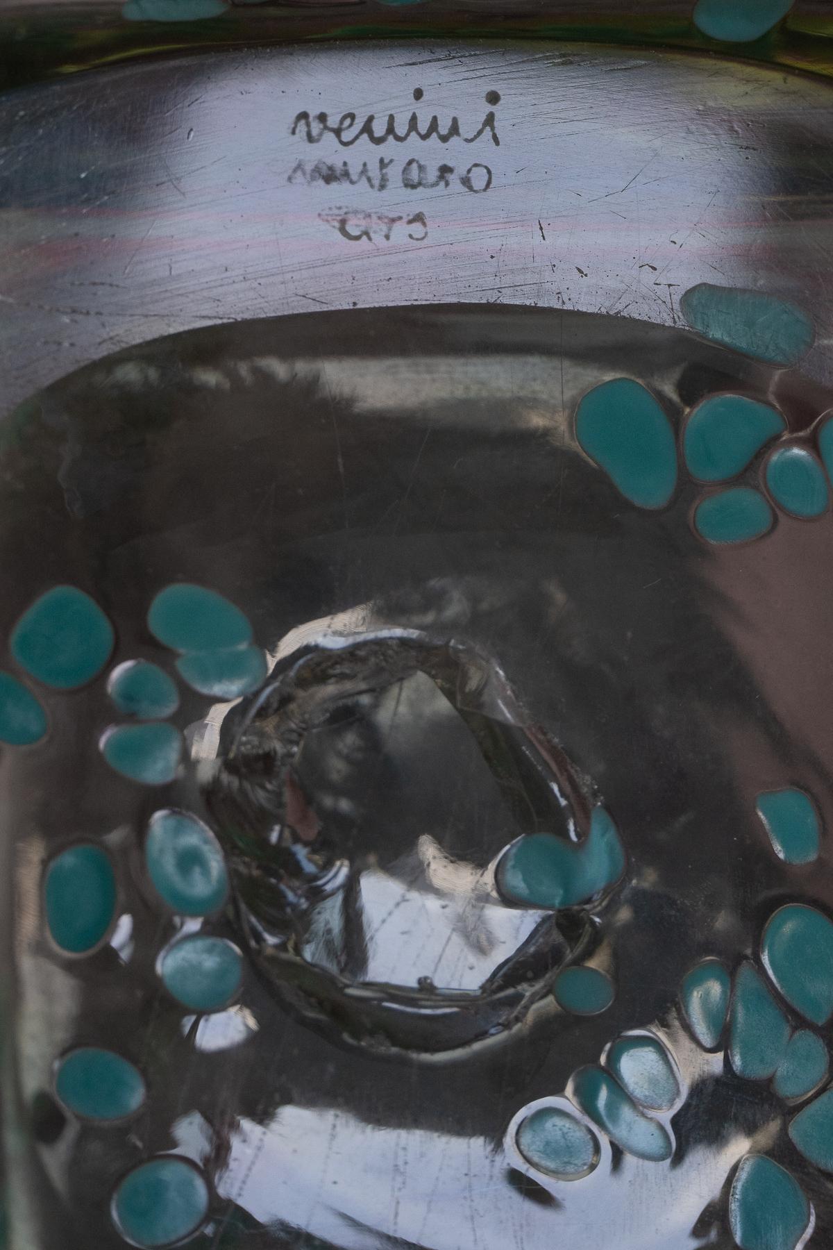 Vetro di Murano Carlo Scarpa, vaso 'A Puntini', 1942 in vendita