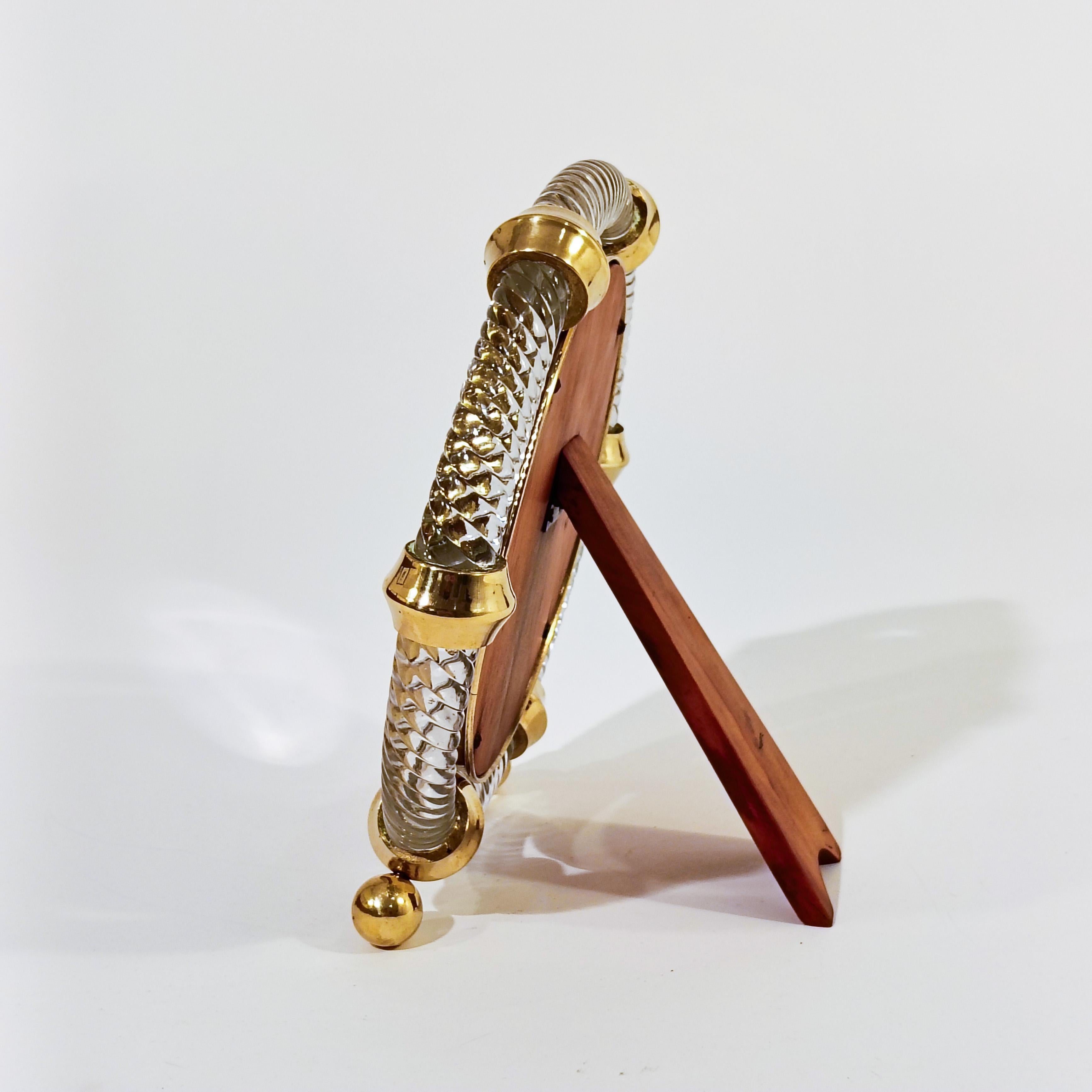 Carlo Scarpa. Espejo de tocador Art Déco de cristal de Murano para Venini, Italia, años 30 en venta 4
