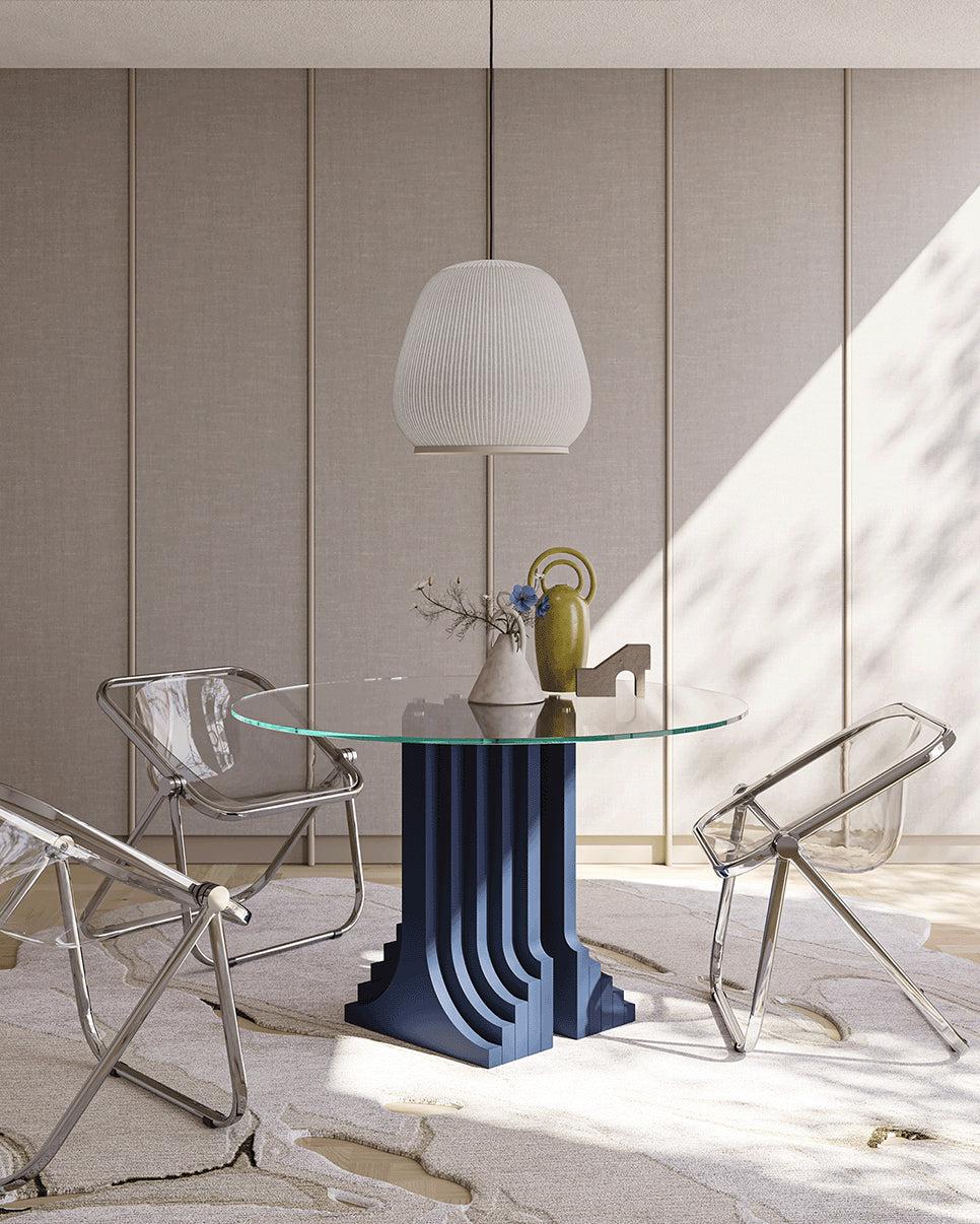 20th Century Carlo Scarpa Auriga glass dining table for Anonima Castelli, Italy For Sale