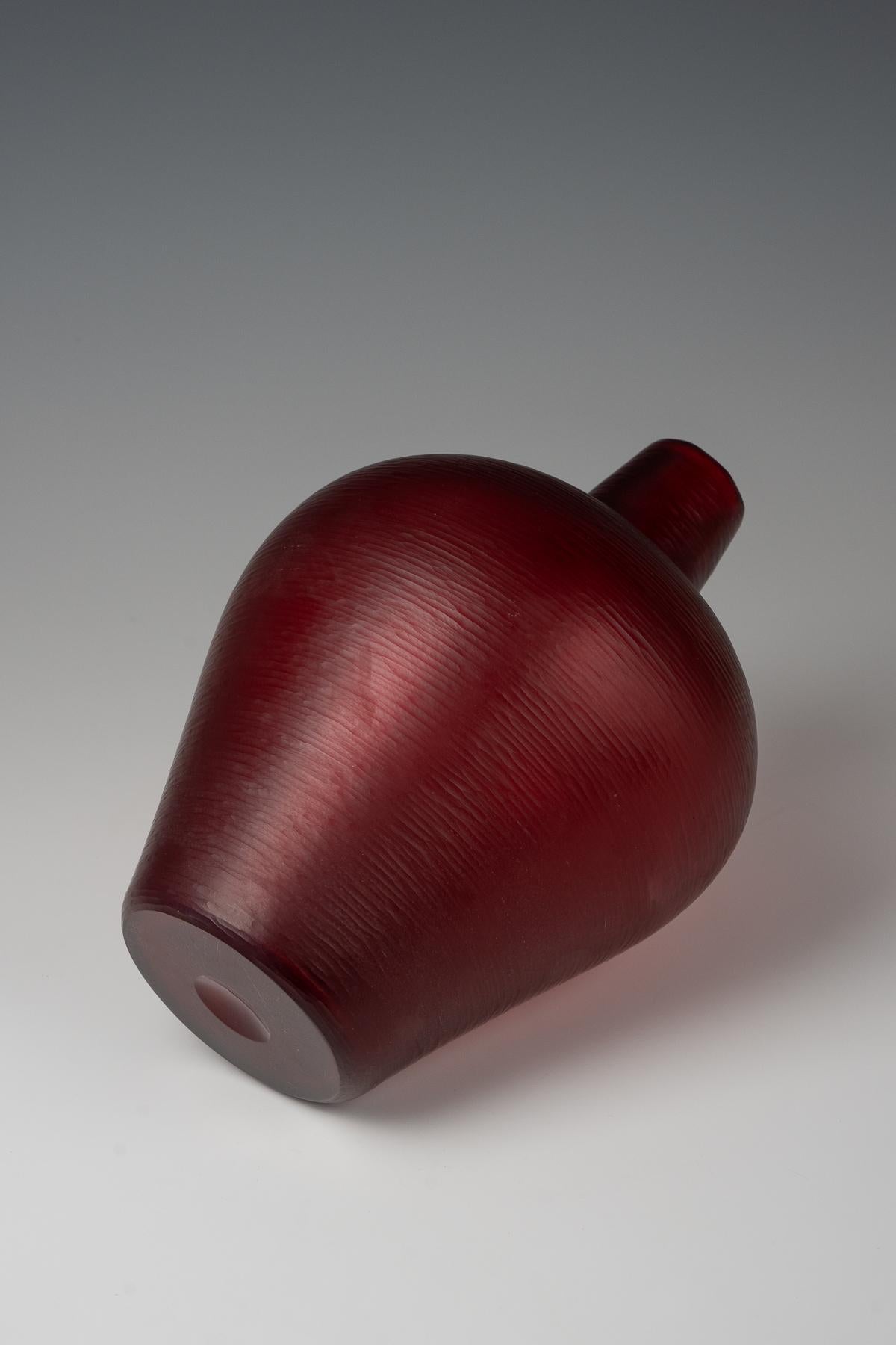 Vetro di Murano Carlo Scarpa, vaso 'Battuto', modello no. 3932 B, 1942 ca. in vendita