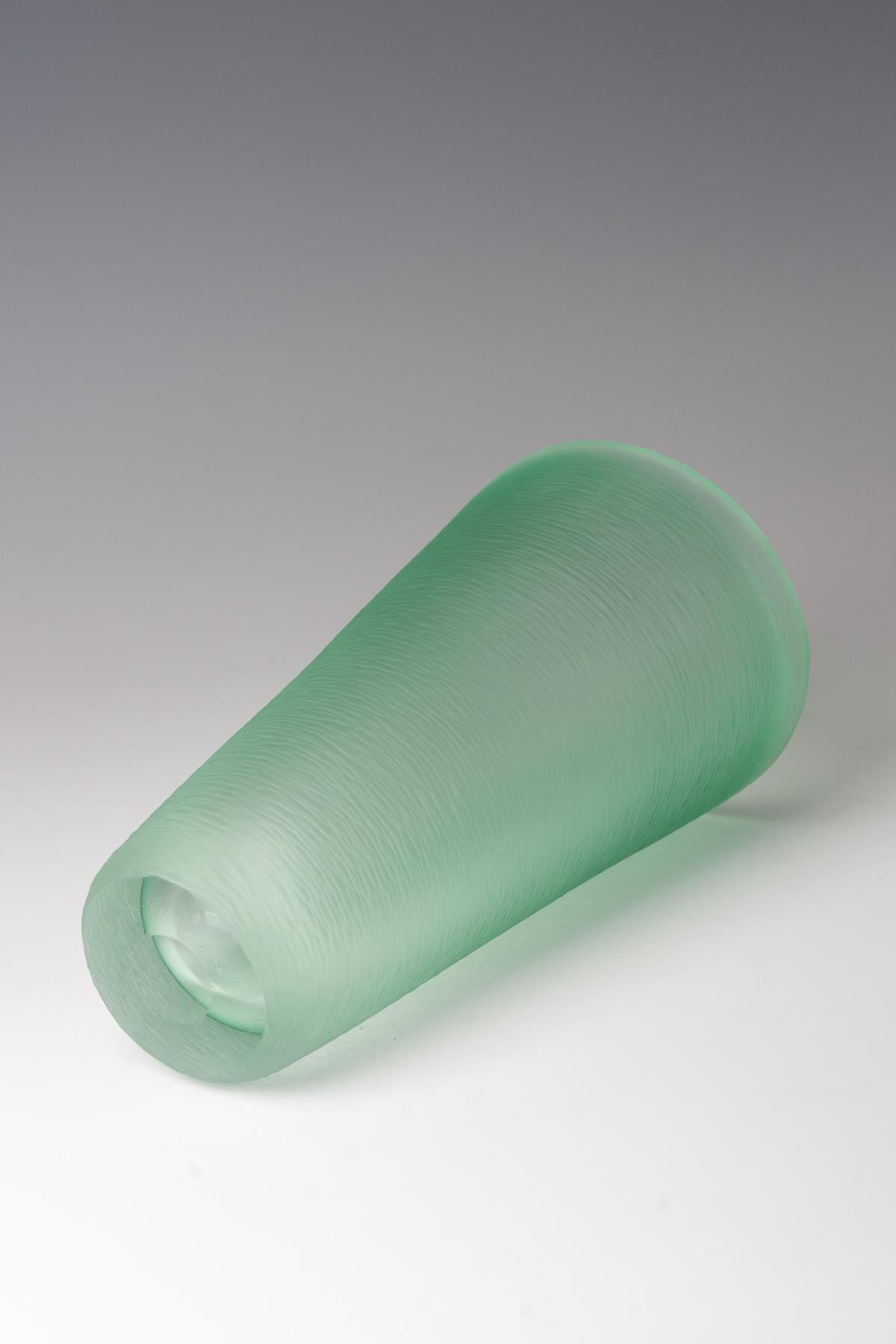 Vetro di Murano Carlo Scarpa, vaso 'battuto-velato', 1940 in vendita