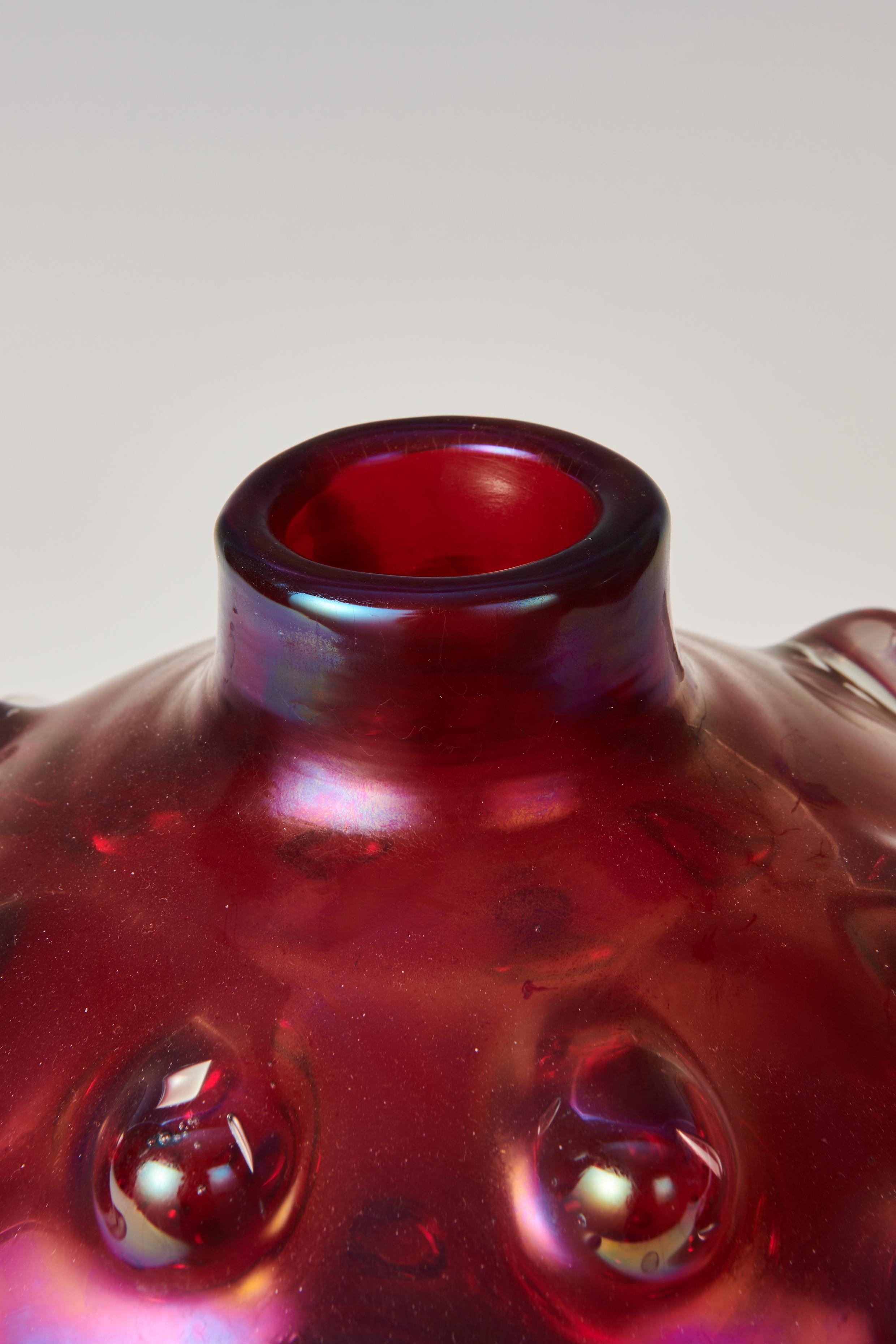 Hand-Crafted Carlo Scarpa, 'Bugne' vase, 1940 For Sale