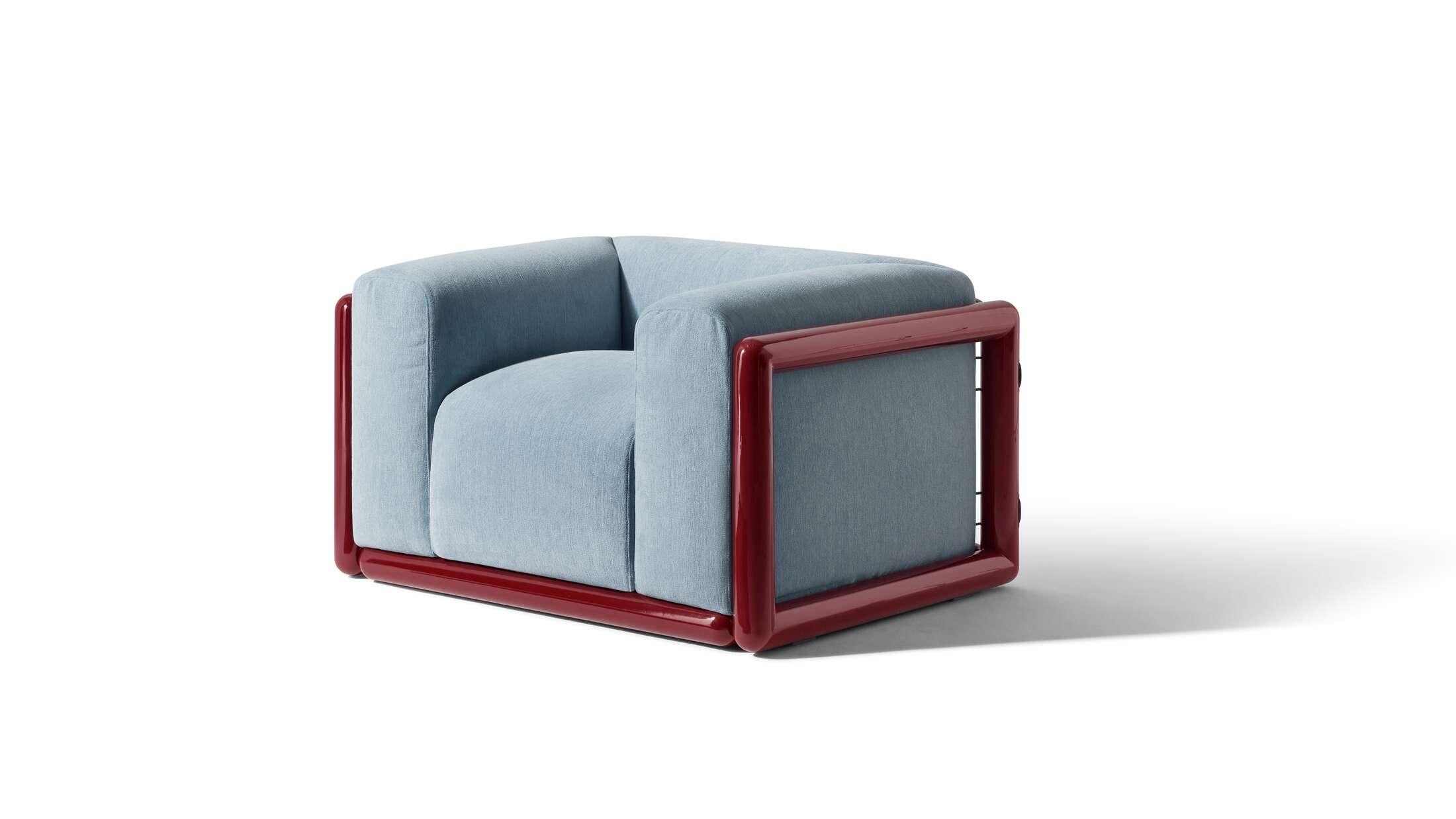 Mid-Century Modern Carlo Scarpa Cornaro Armchair by Cassina For Sale