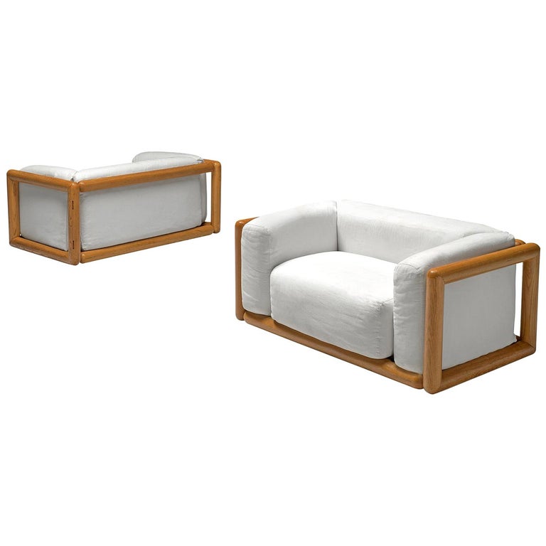 Carlo Scarpa for Simon Cornaro lounge chairs, 1973, offered by Morentz