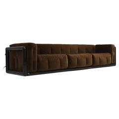 Carlo Scarpa 'Cornaro' Sofa in Original Mohair Velvet for Simon, 1973