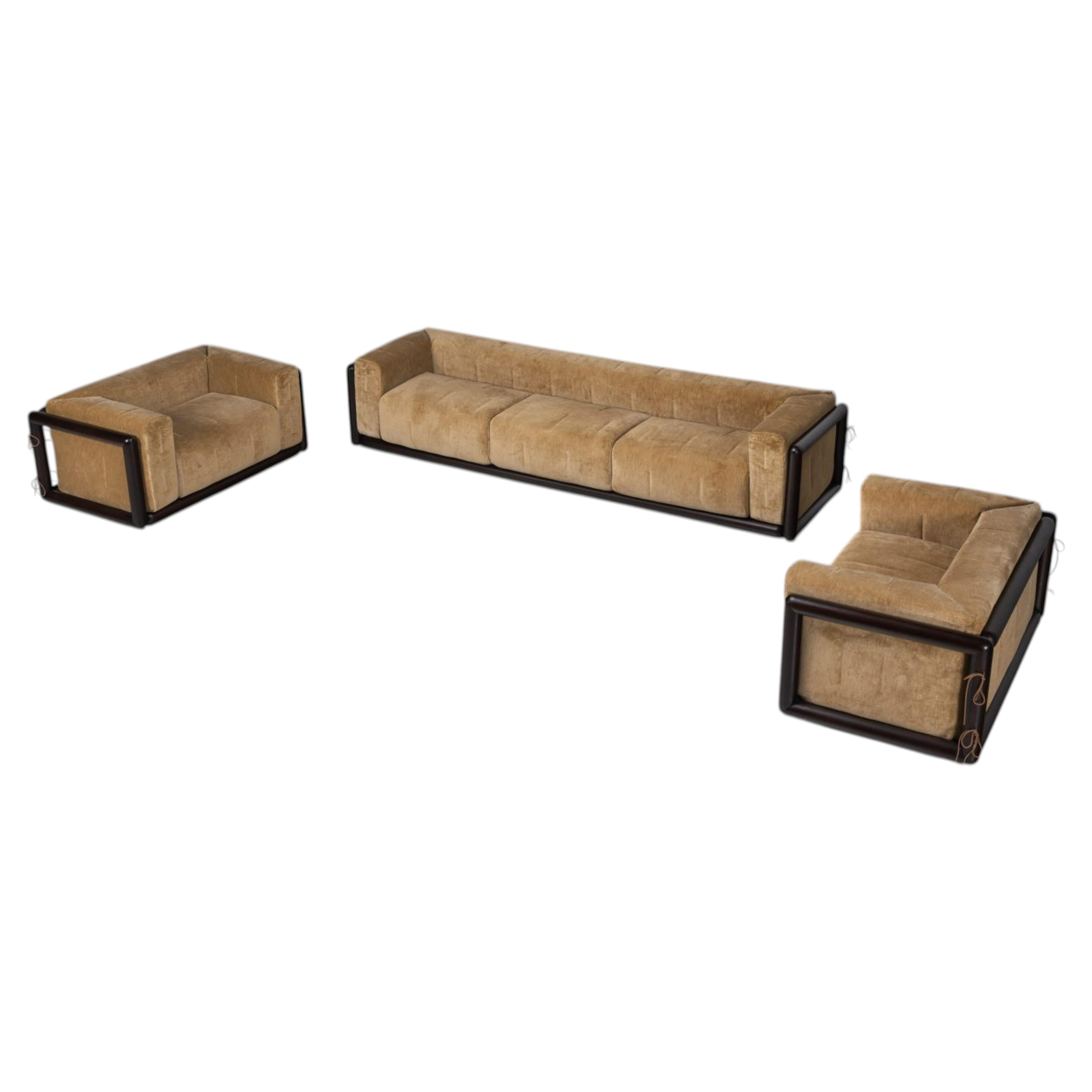 Carlo Scarpa Cornaro Sofagarnitur Gavina Italien 1973 im Angebot