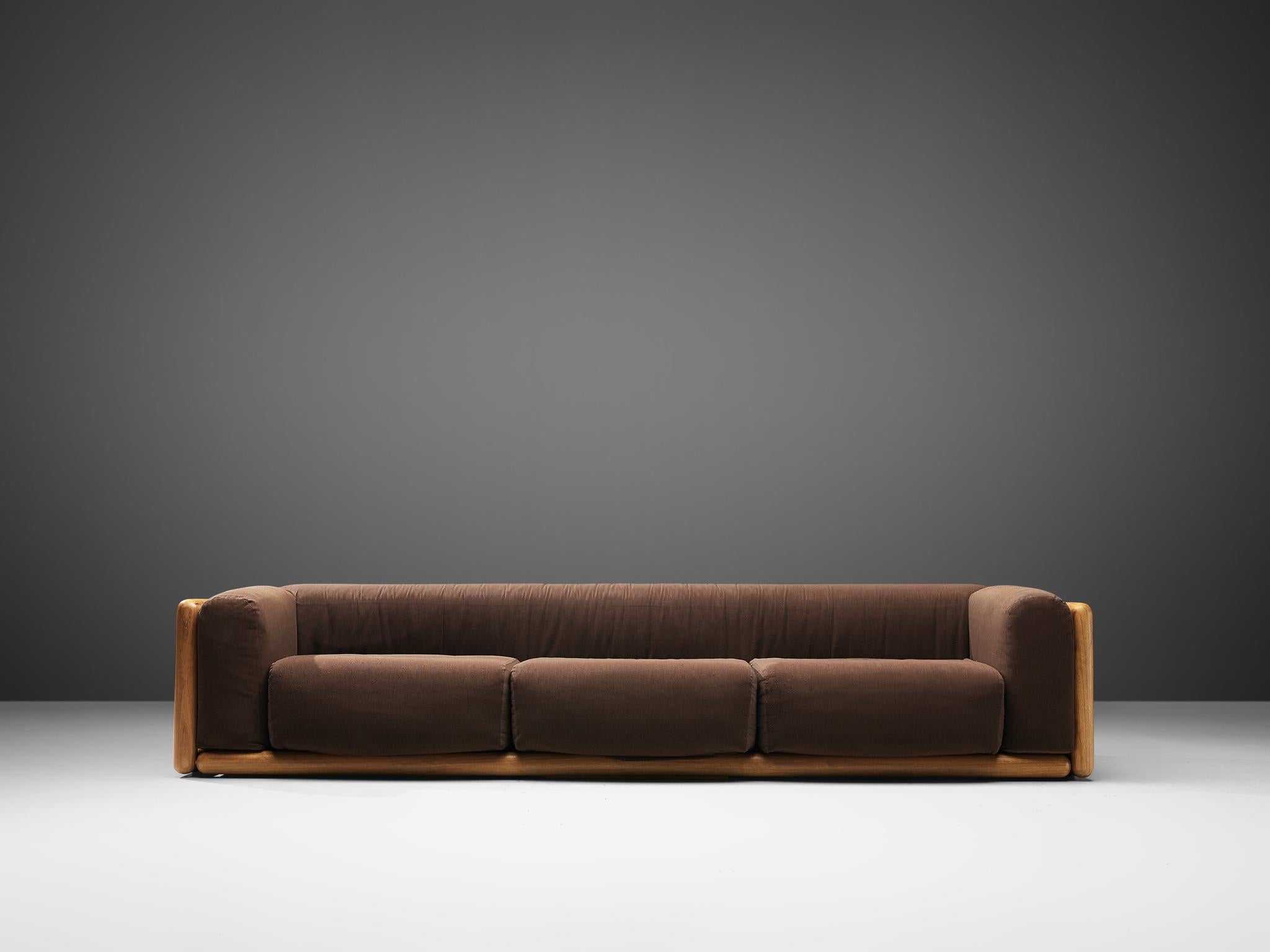 Mid-Century Modern Carlo Scarpa 'Cornaro' Three-Seat Sofa