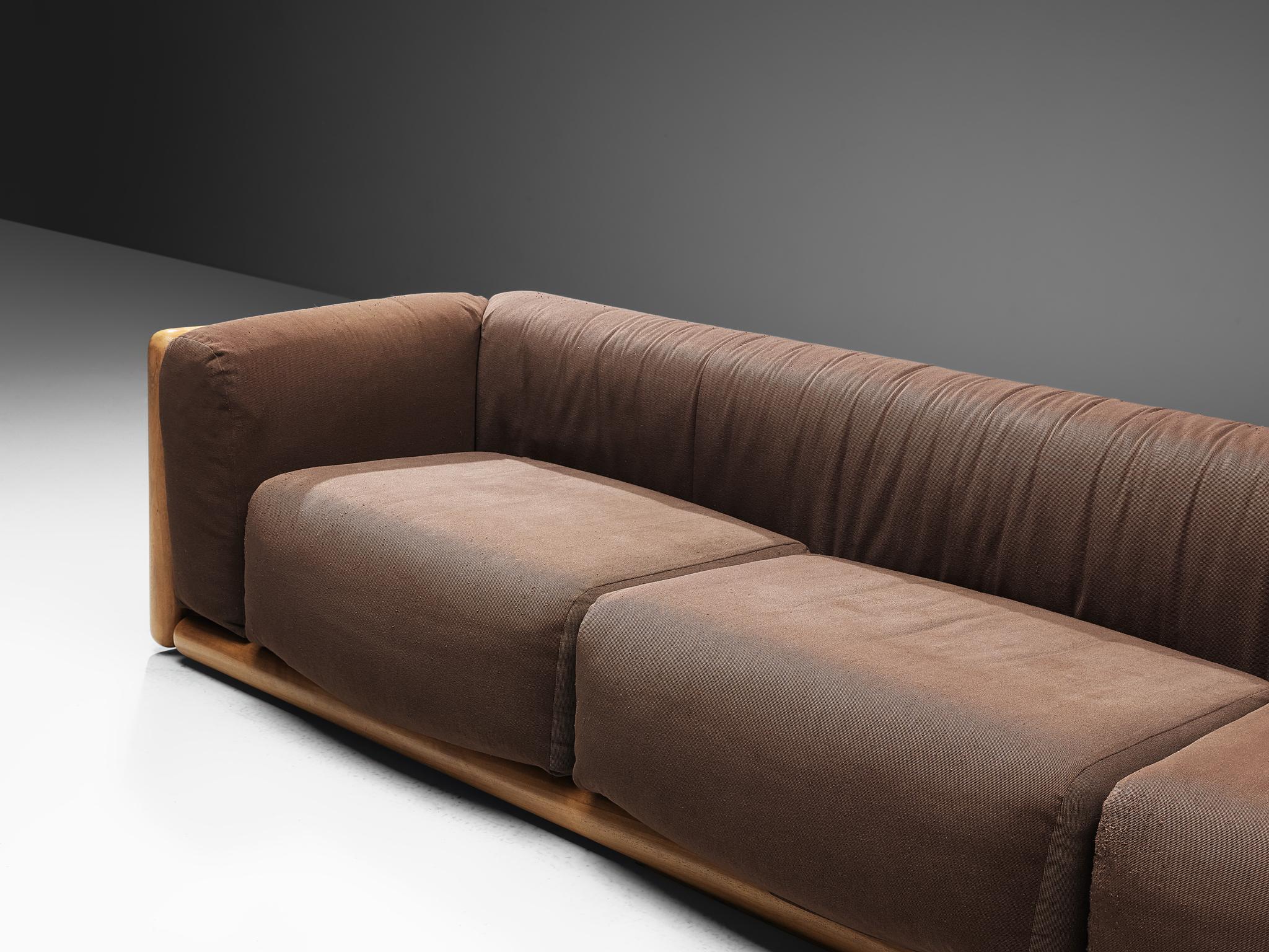 Fabric Carlo Scarpa 'Cornaro' Three-Seat Sofa