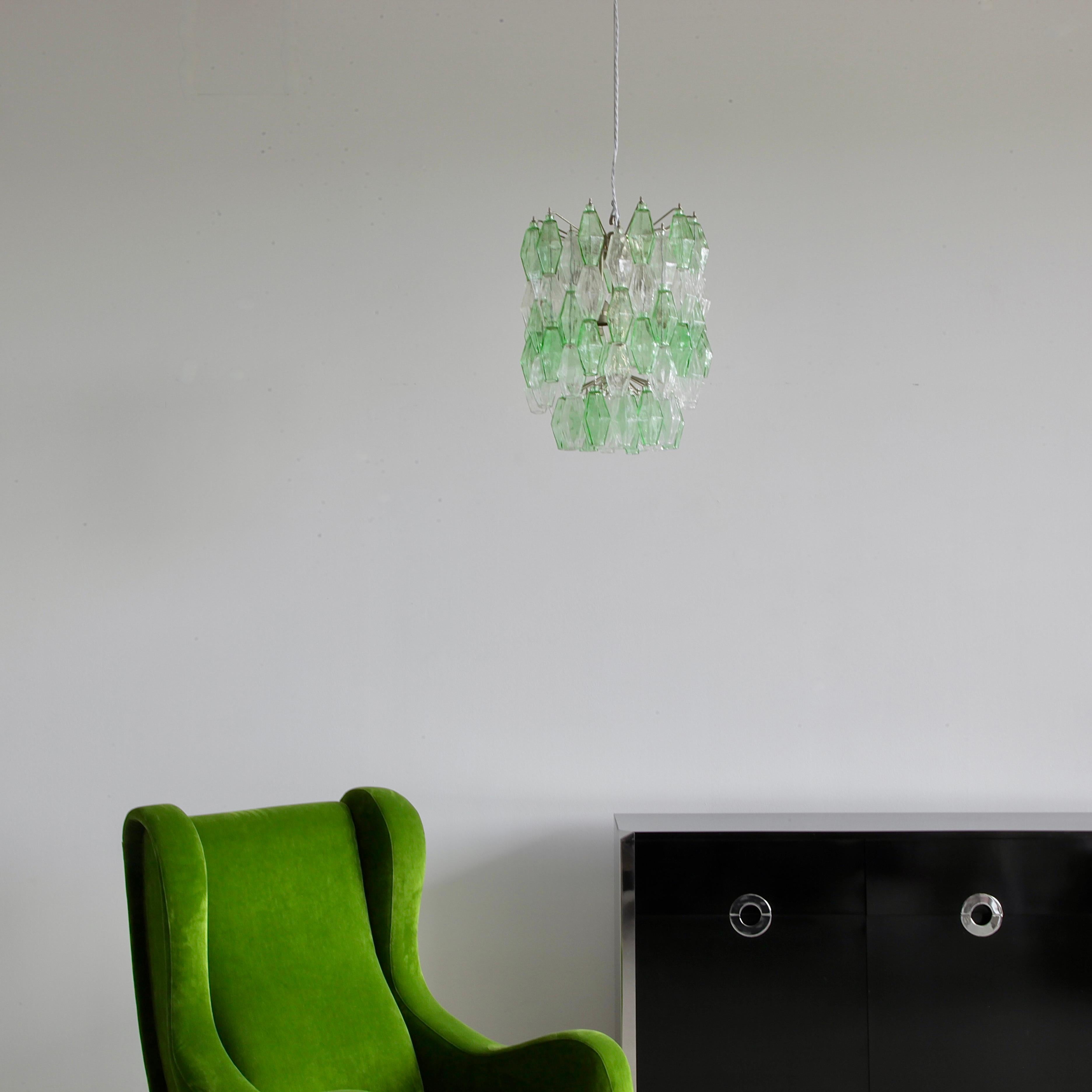 Lustre en polyèdre conçu par Carlo SCARPA par VENINI, 1970 en vente 3